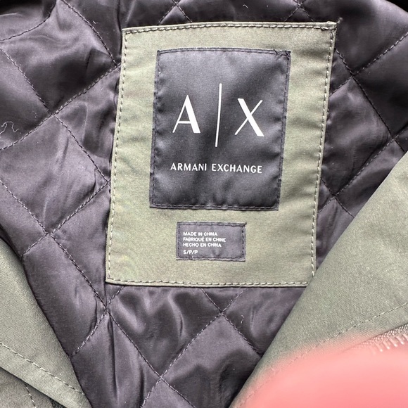 Armani Exchange Olive and Black Quilted Jacket - Picture 3 of 8